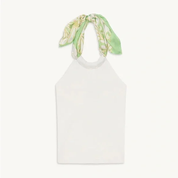 White Halter Neck Women's Top - Picture 4 of 4